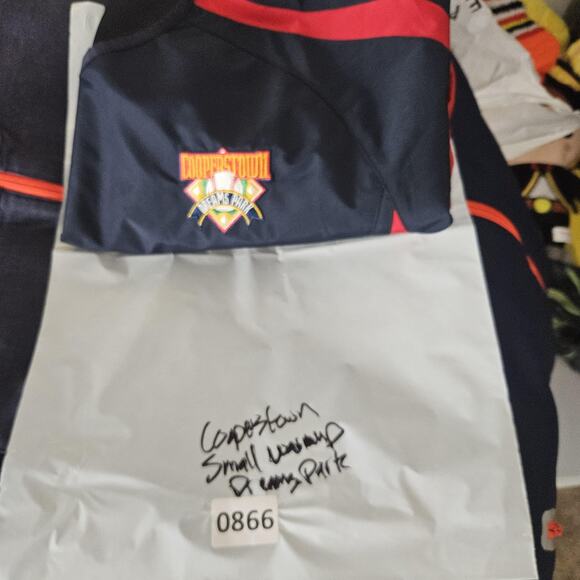 Cooperstown Dreams Park Shirt Mens Small Navy Red Baseball Pullover Youth Camp - Picture 12 of 12